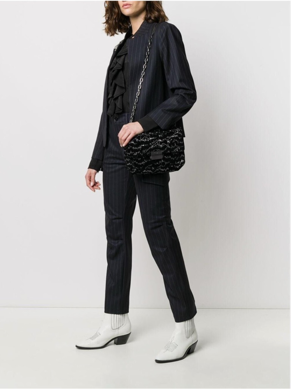 ZADIG AND VOLTAIRE Ziggy Velvet Bowie Bag - Picture 4 of 8
